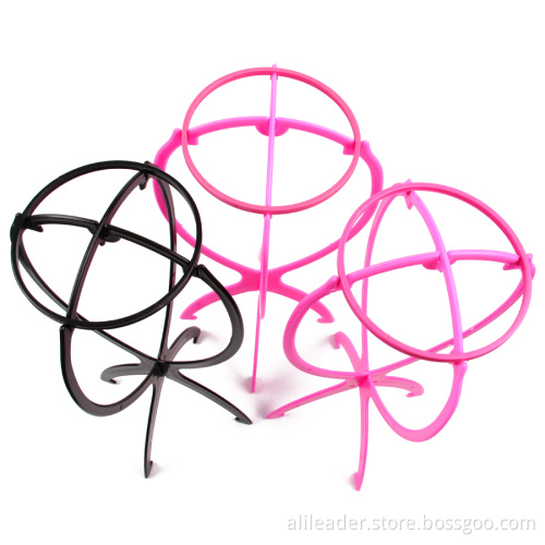 Cheap Portable Plastic Wig Stand For Wigs Display